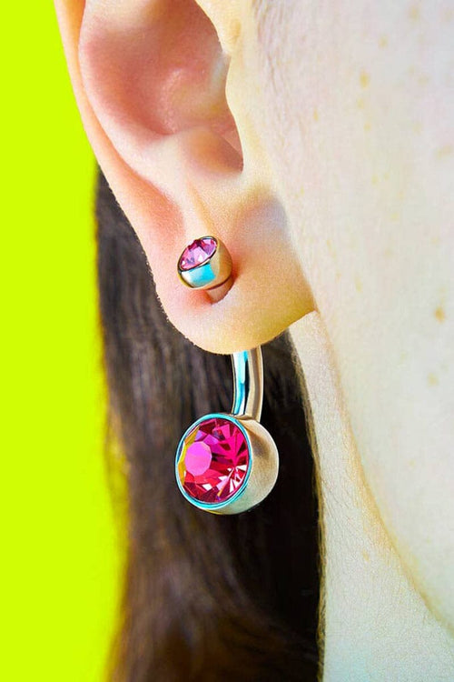 Belly Button Earring - Hot Pink Earrings STUDIOCULT 