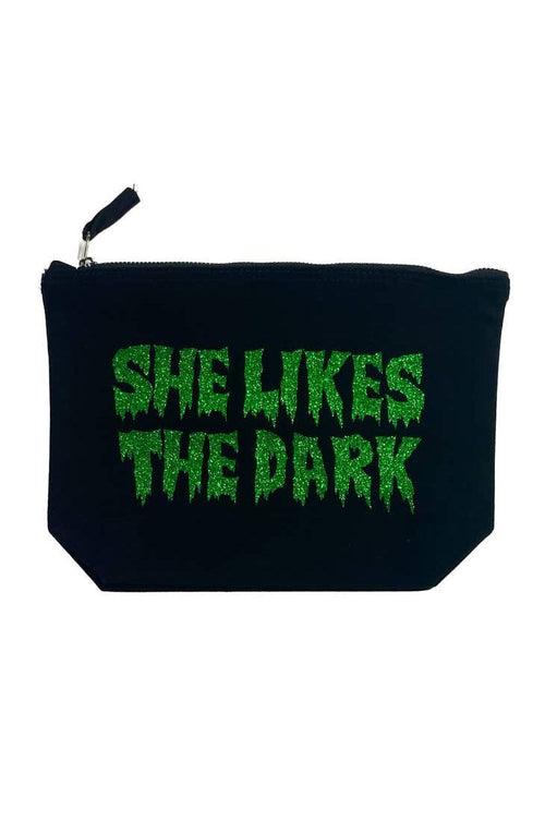 She Likes The Dark Zip Pouch Bags Mysticum Luna 
