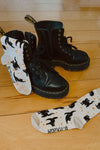 Black Cat Ruffle Socks Socks Ectogasm 