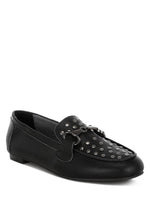 Giselle Studded Leather Loafers