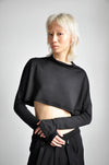 Mel Crop Sweater Sweaters NOCTEX XS BLACK 