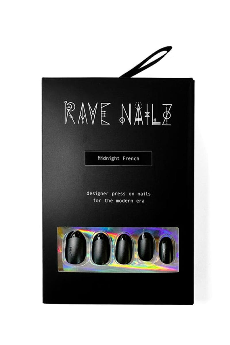 Midnight French Tipz - Press On Nails Nails Rave Nailz 