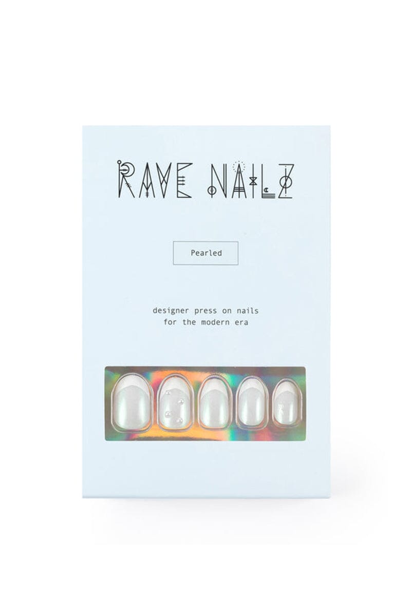 Pearled French Tipz - Press On Nails Nails Rave Nailz 