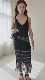 Lola Knit Fringe Knit Dress
