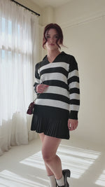 Poppy Knit Pleated Mini Dress