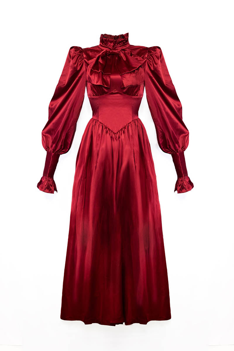 The Emma Dress - Crimson
