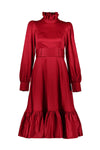 The Victoria Dress - Crimson