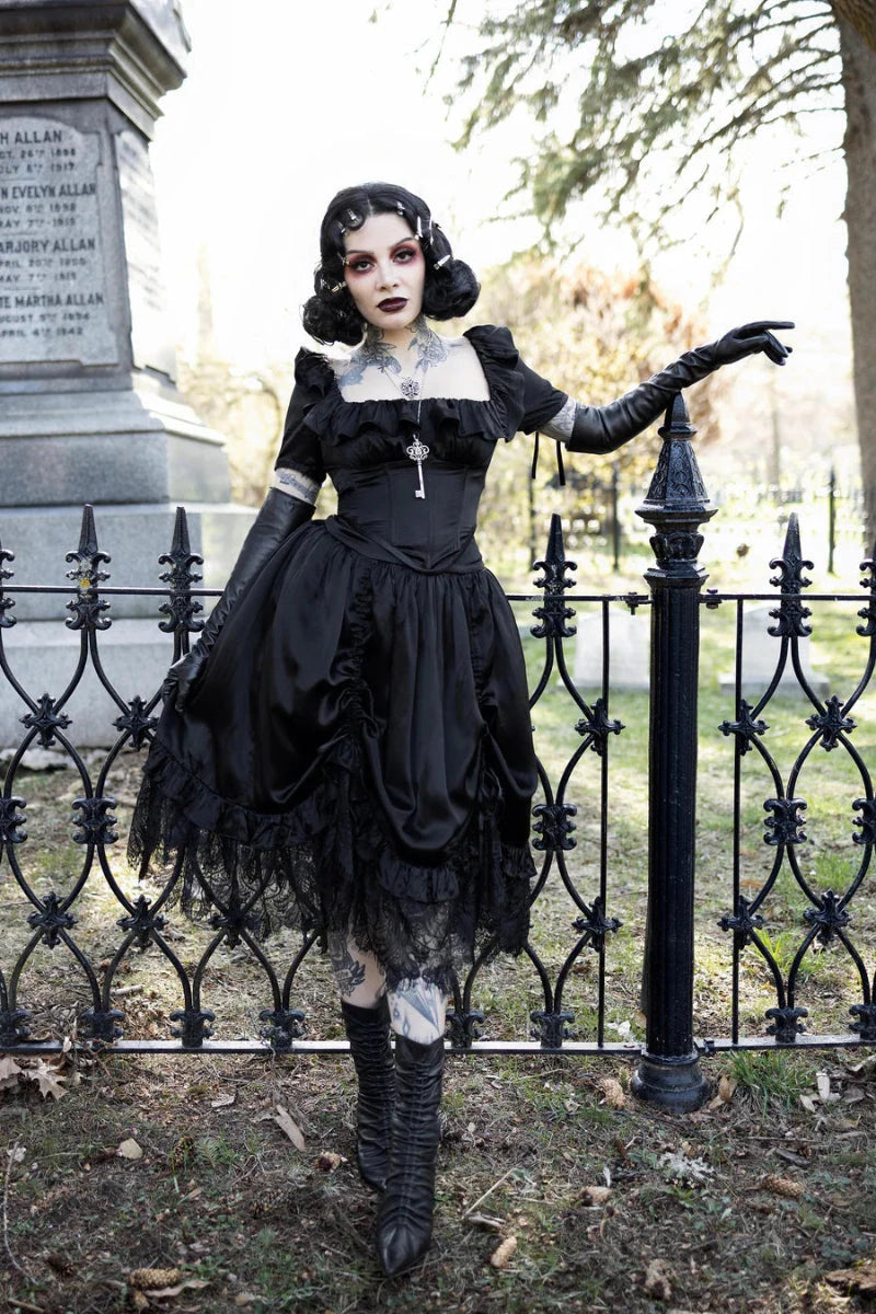 The Vespera Skirt Midi Skirts Blackwood Castle 