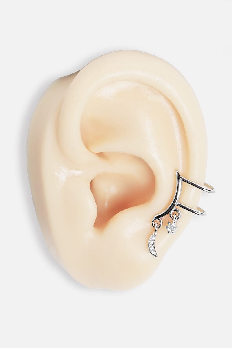 Lune Ear Cuff Pair | 925 Silver Earrings NOCTEX 