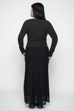 Shadow Veil Mesh Skirt Midi Skirts NOCTEX 