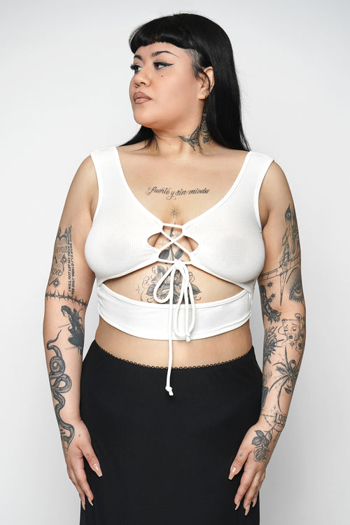 Sullen Lace Up Tank