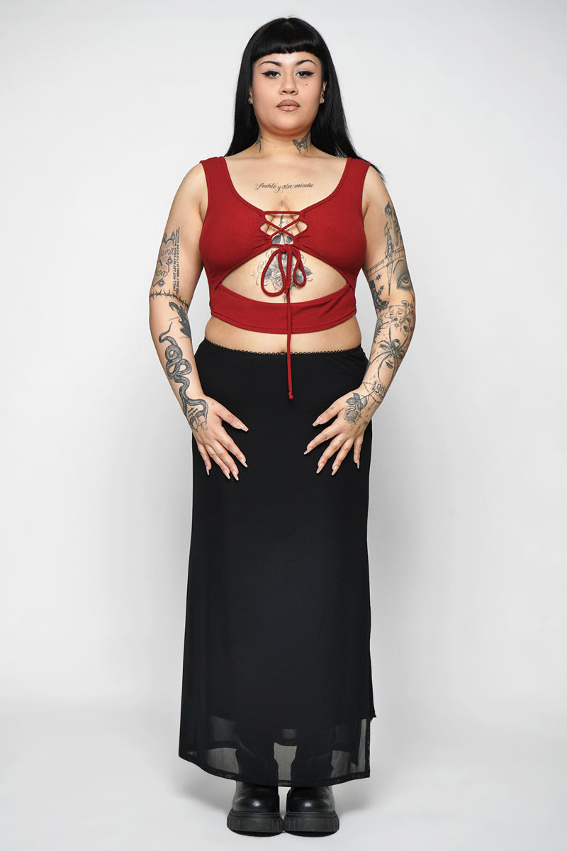 Sullen Lace Up Tank
