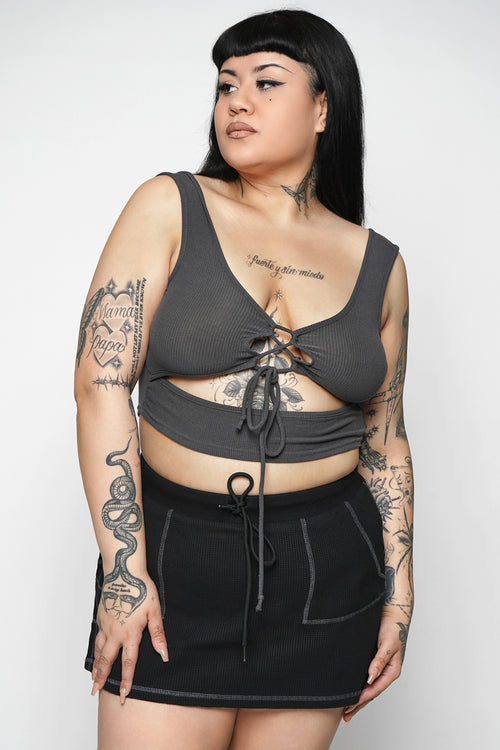 Sullen Lace Up Tank