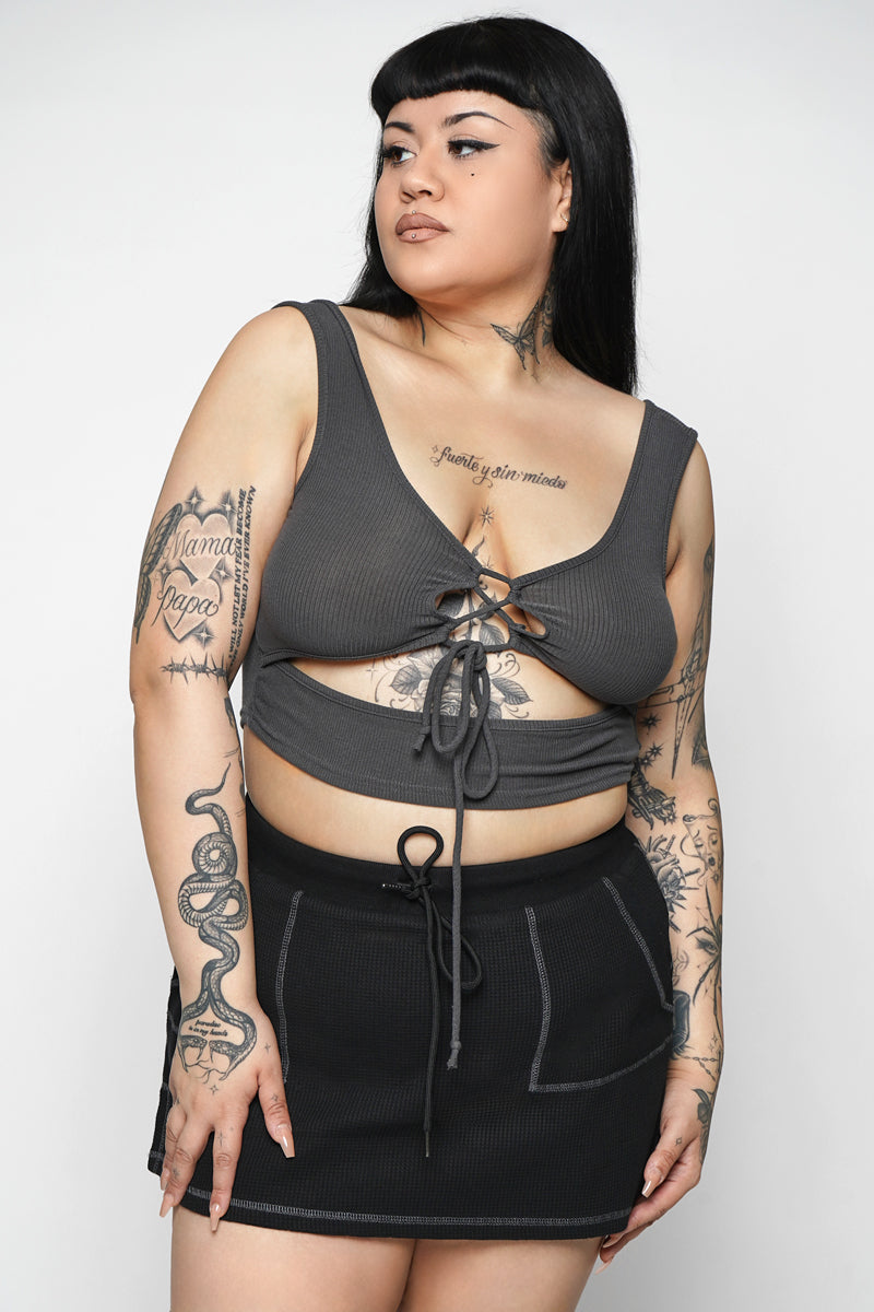 Sullen Lace Up Tank