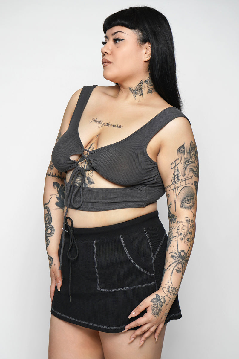 Sullen Lace Up Tank