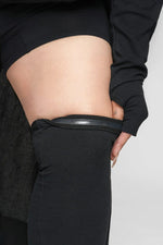 Melica Slip-Proof Rib Thigh Highs Leg Warmers NOCTEX 