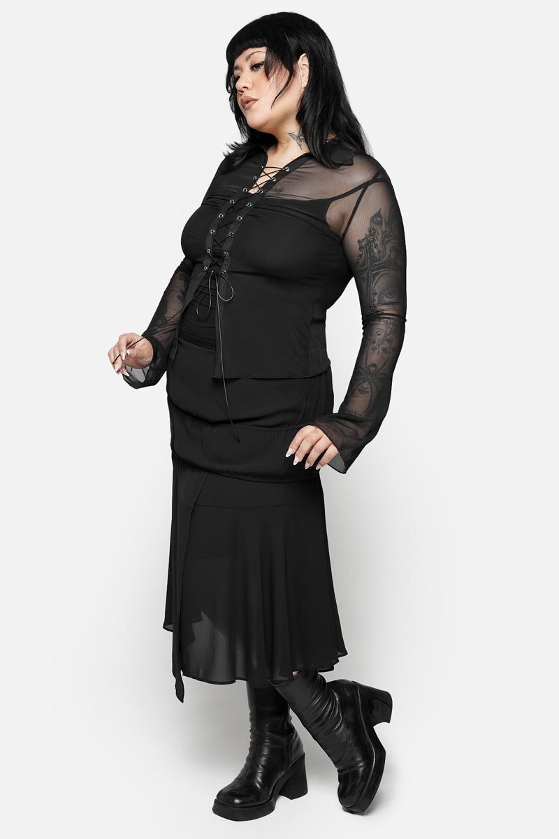 Karli Mesh Longsleeve Set