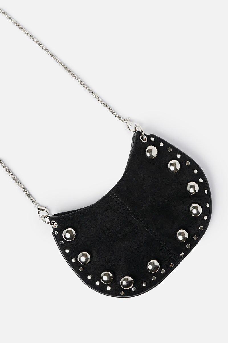 Fay Suede Shoulder and Chain Bag