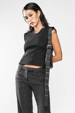 Jenny Eyelet Strap Purse