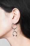 Lucky You Hoop Earrings | Steel Earrings NOCTEX 