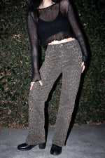 Kathee High Rise Leopard Jeans