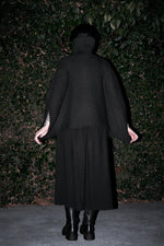 Gianna High Neck Rib Knit Poncho