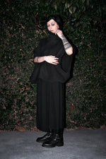Gianna High Neck Rib Knit Poncho