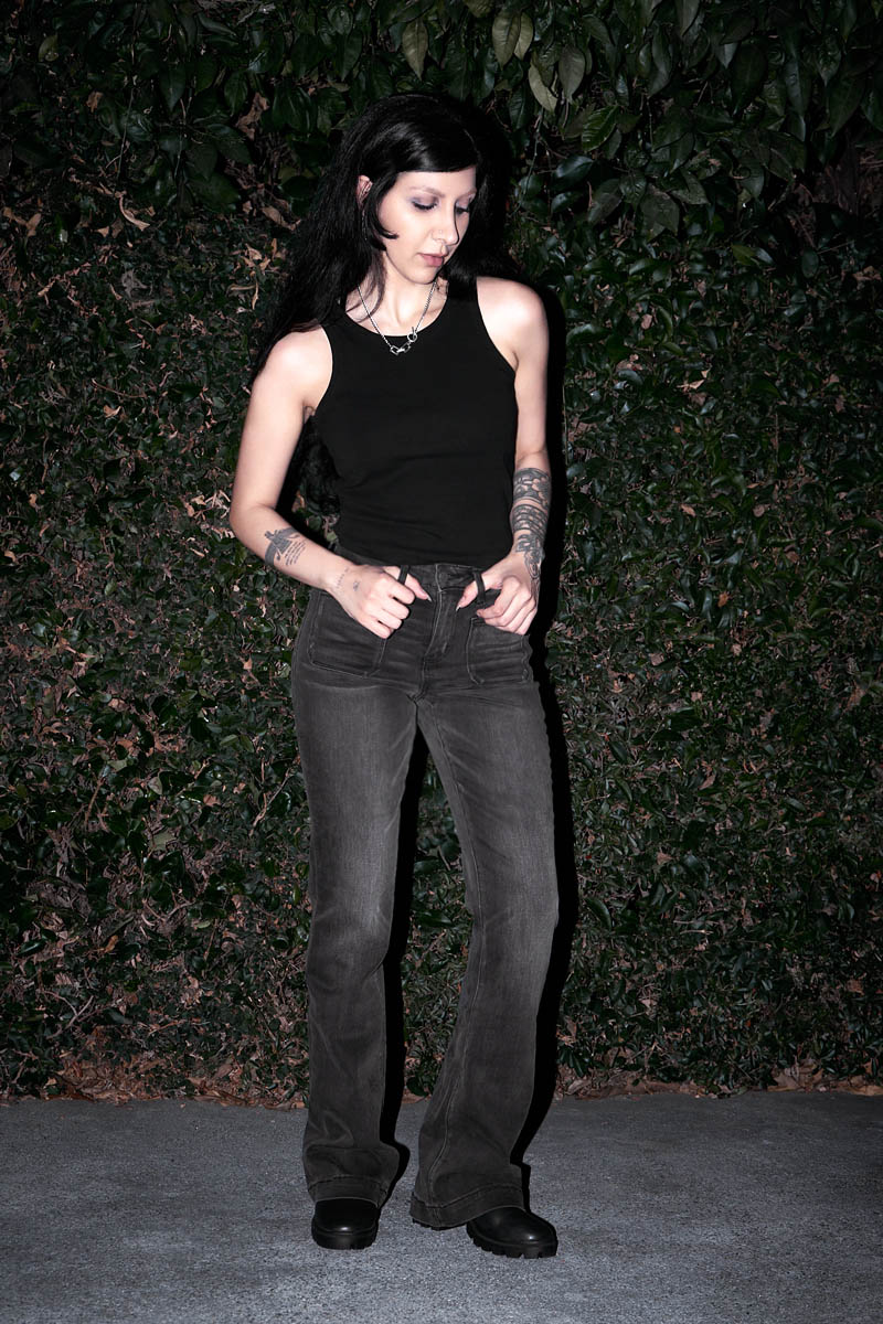 Regenerate High Rise Flare Jeans