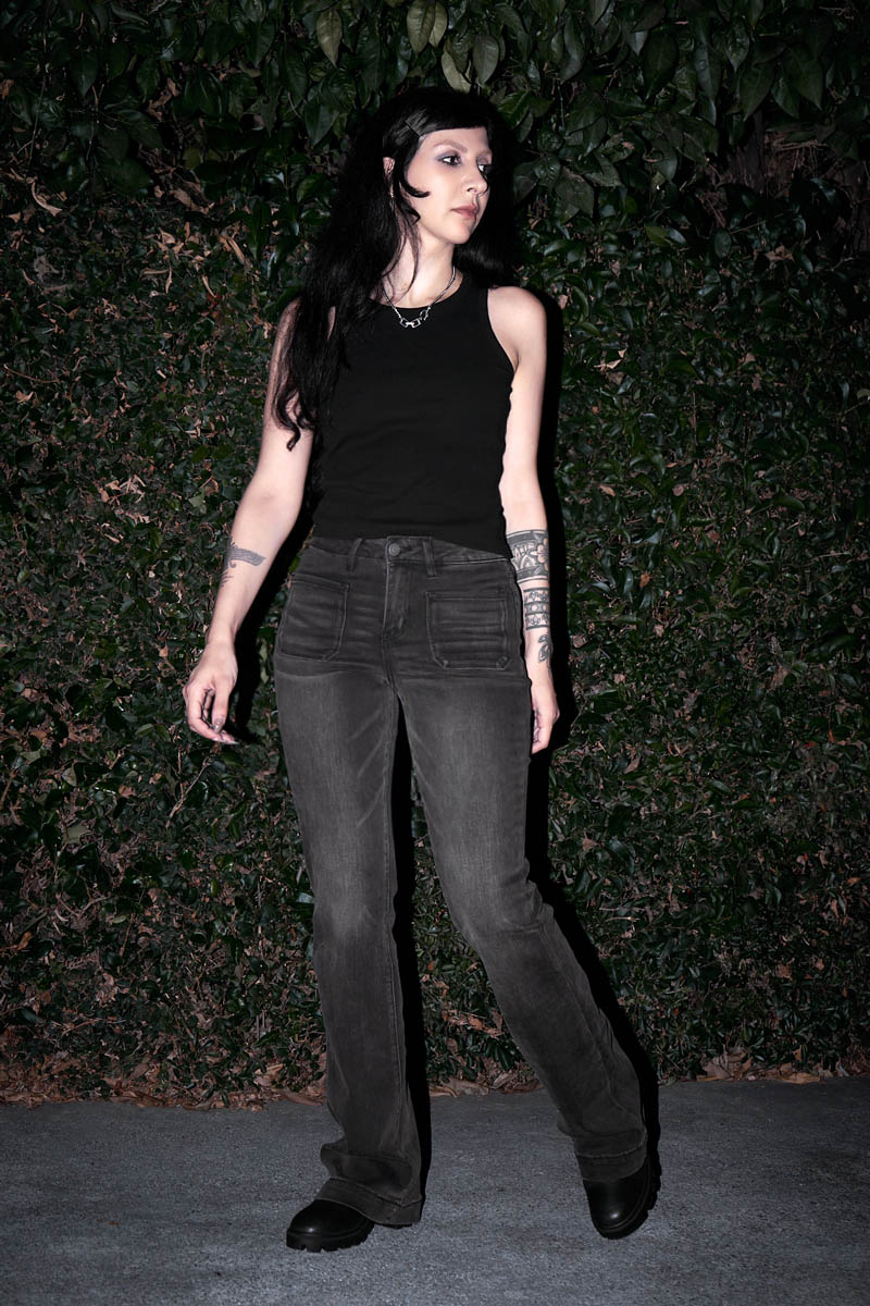 Regenerate High Rise Flare Jeans