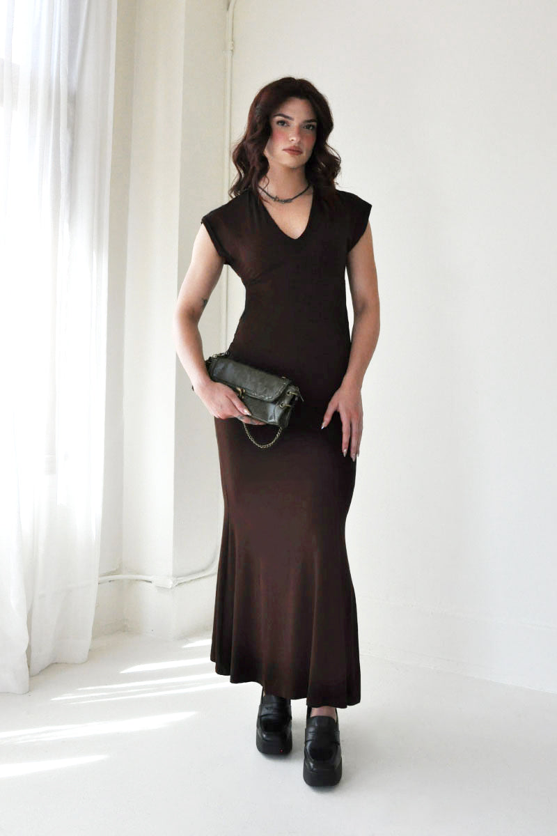 Dakota Plunge Maxi Dress