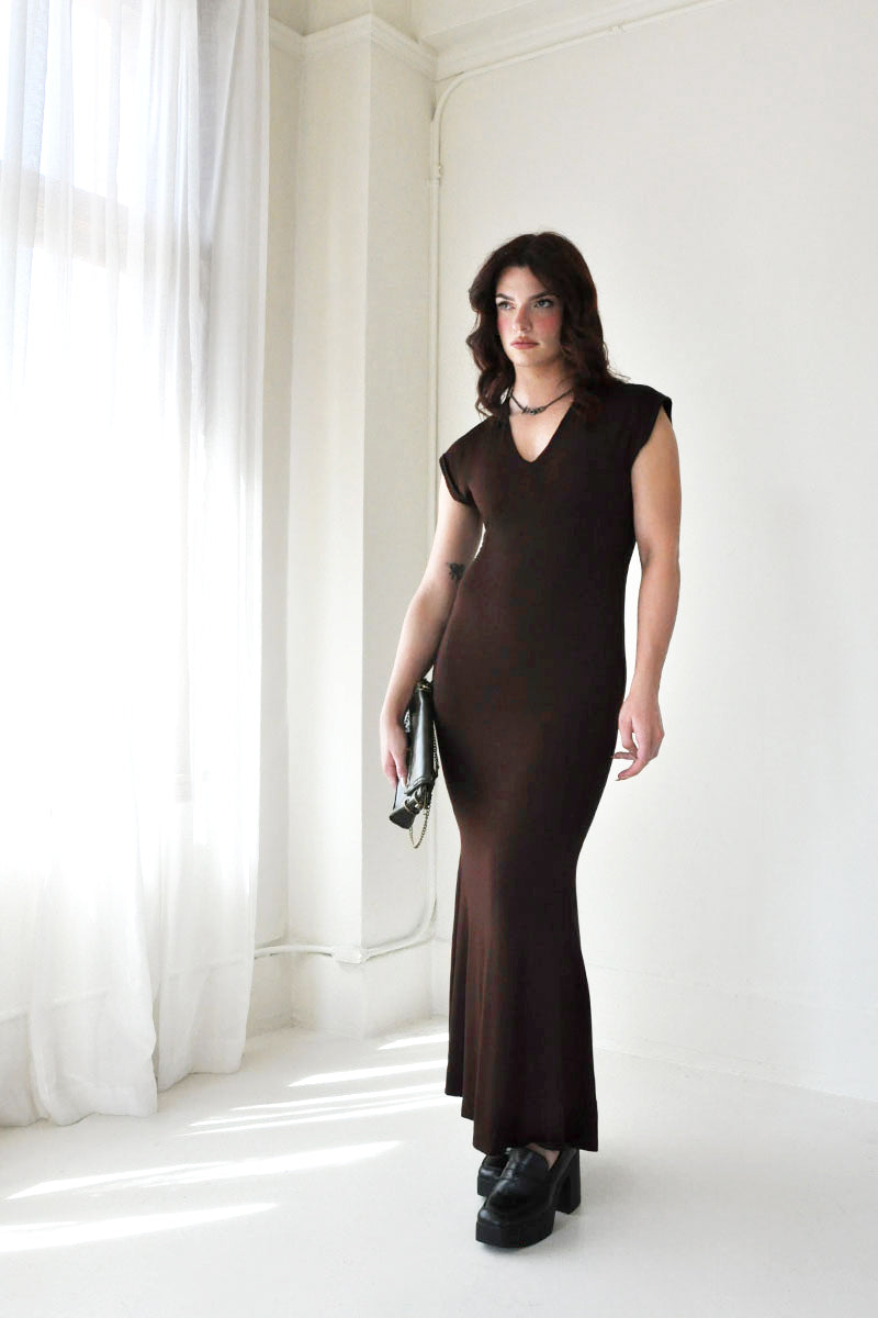 Dakota Plunge Maxi Dress