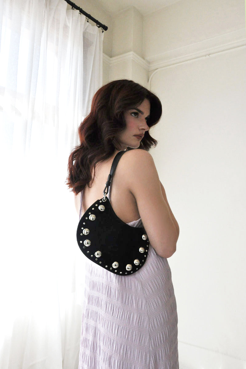 Fay Suede Shoulder and Chain Bag