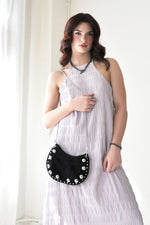 Fay Suede Shoulder and Chain Bag