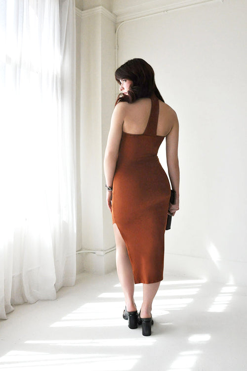 knee length dresses for ladies Fore Collection Gianna Cutout Midi Dress