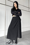 Vortex Wrap Maxi Skirt