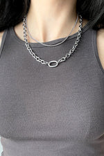 Nia Double Chain Necklace | Stainless Steel Necklace NOCTEX 