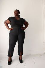 Elise Split Flare Crop Pants