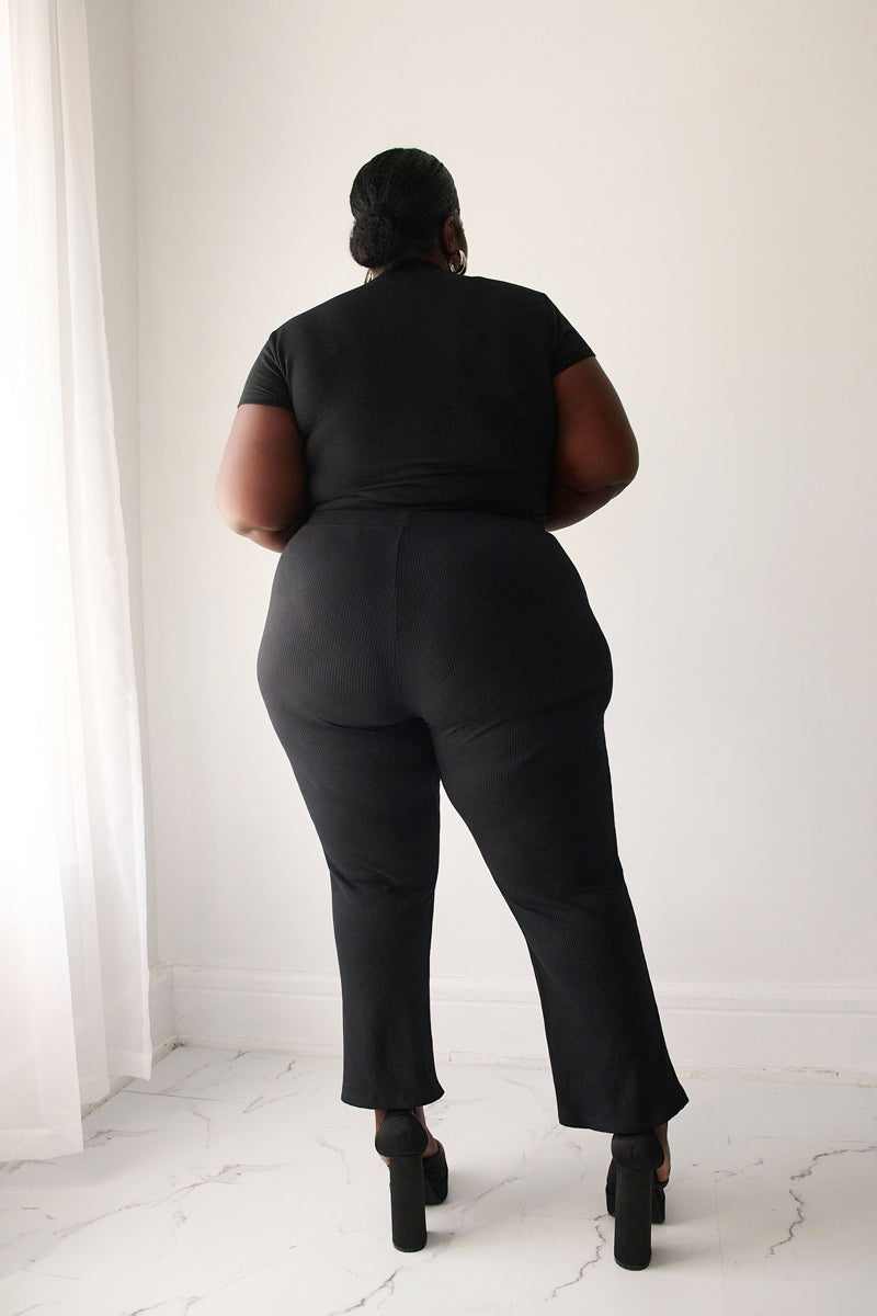 Elise Split Flare Crop Pants