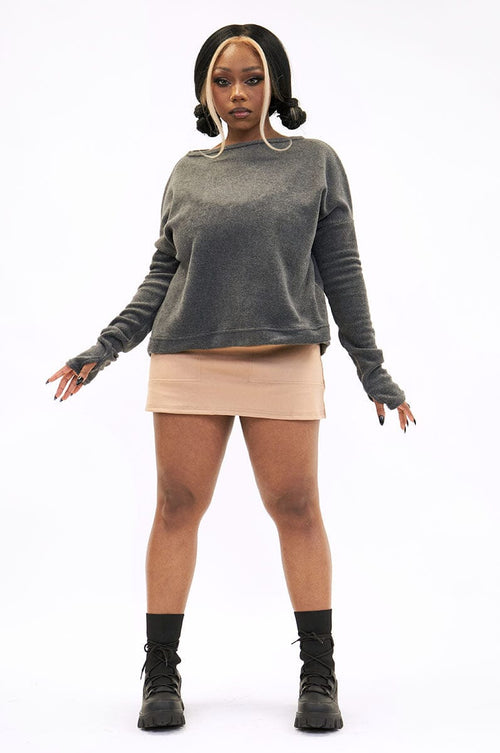 Cirila Sweater - Grey Fleece Sweater noctex 