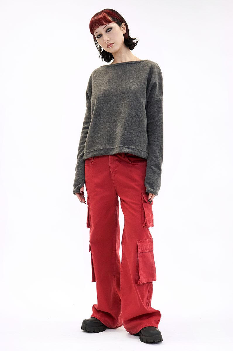 Cirila Sweater - Grey Fleece Sweater noctex 