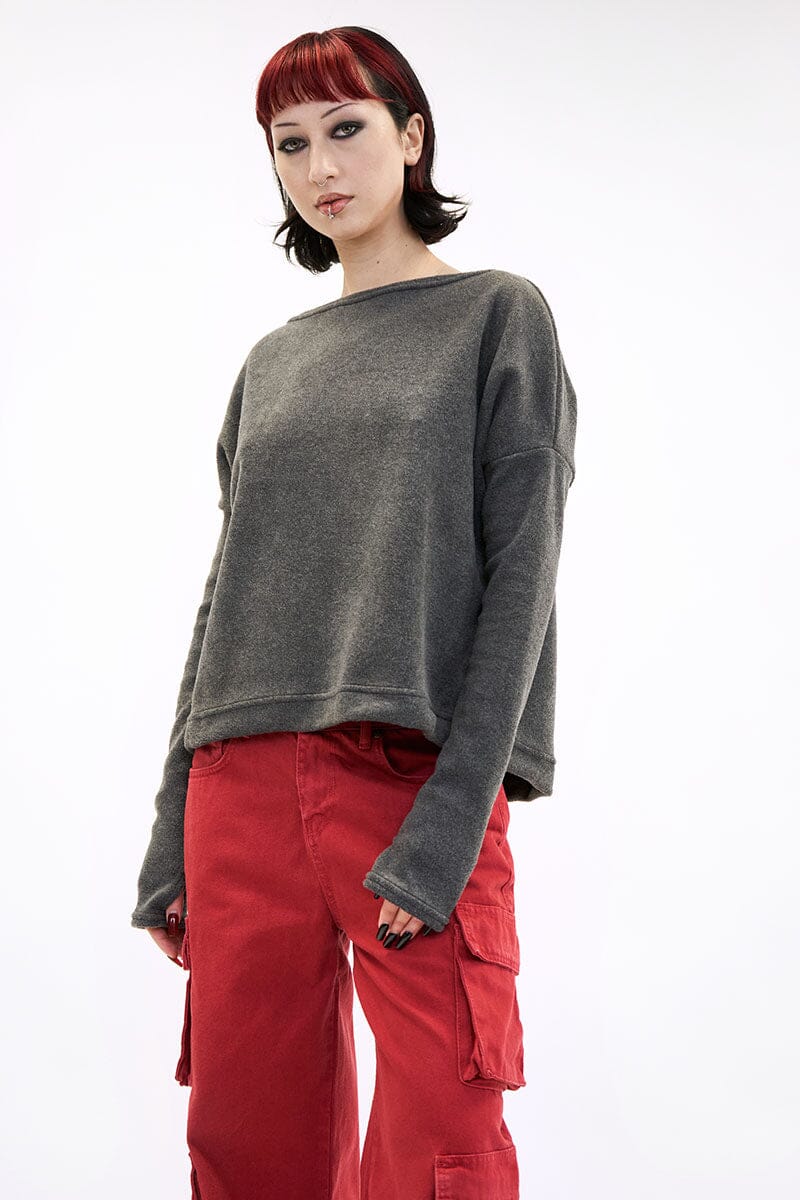 Cirila Sweater - Grey Fleece Sweater noctex 