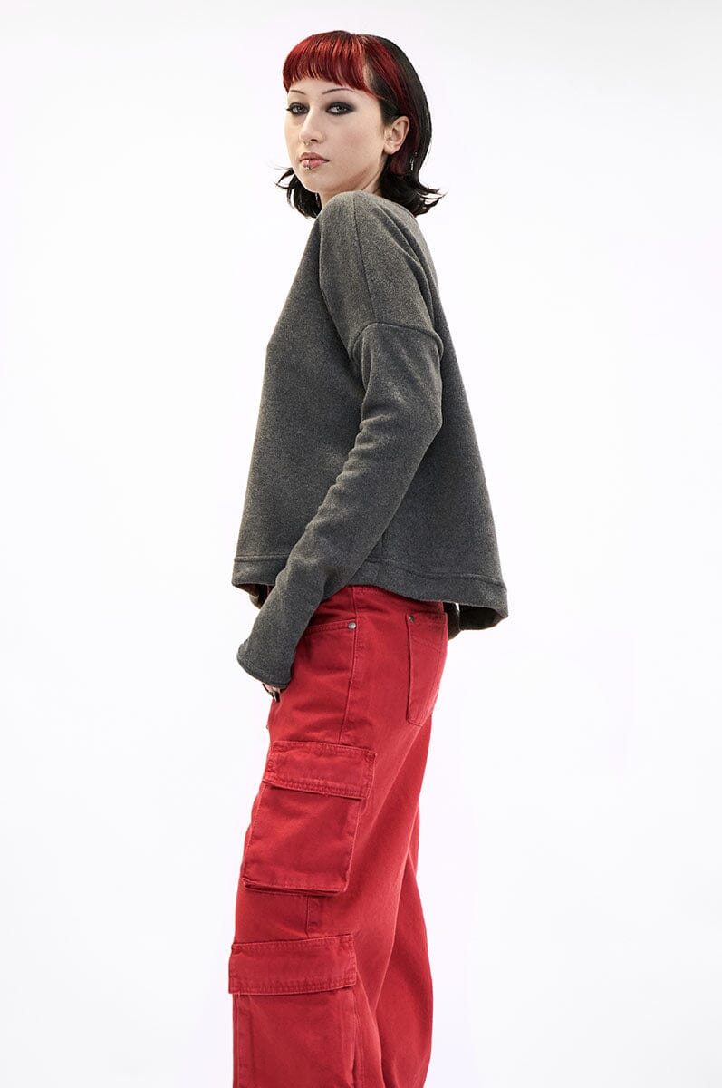 Cirila Sweater - Grey Fleece Sweater noctex 