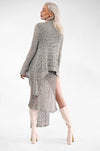 Costa Over Knit Cardigan - Grey cardigan XCONCEPT 