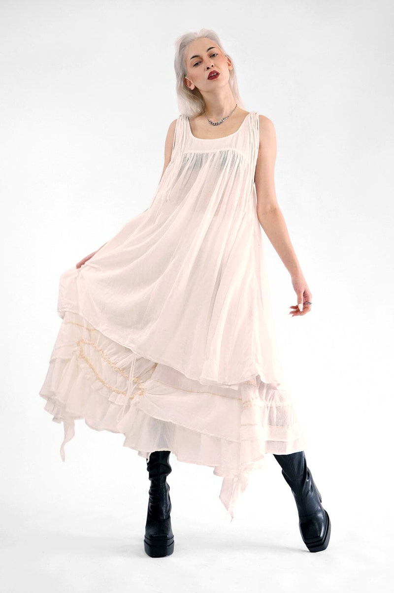 Vapor Dress Silky - White Short Dresses XCONCEPT 