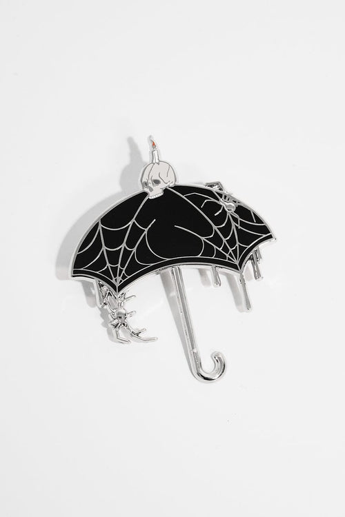 Nevermore Umbrella Enamel Pin Enamel Pin Lively Ghosts 