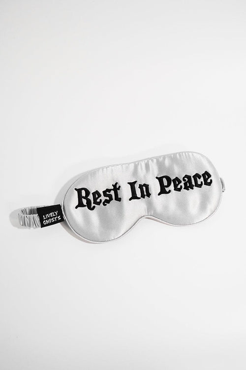 Rest In Peace | Silk Sleep Mask Sleep Mask Lively Ghosts 