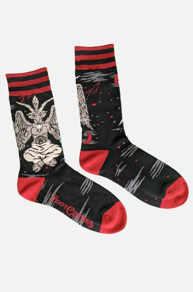 Evil AF Baphomet Socks - Noctex - FootClothes LLC Faire, sale20 Socks