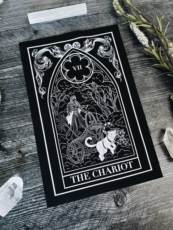 The Chariot Tarot Card Back Patch Patches The Pretty Cult 