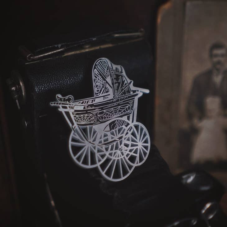 Dark Carriage Enamel Pin Enamel Pin Lively Ghosts 