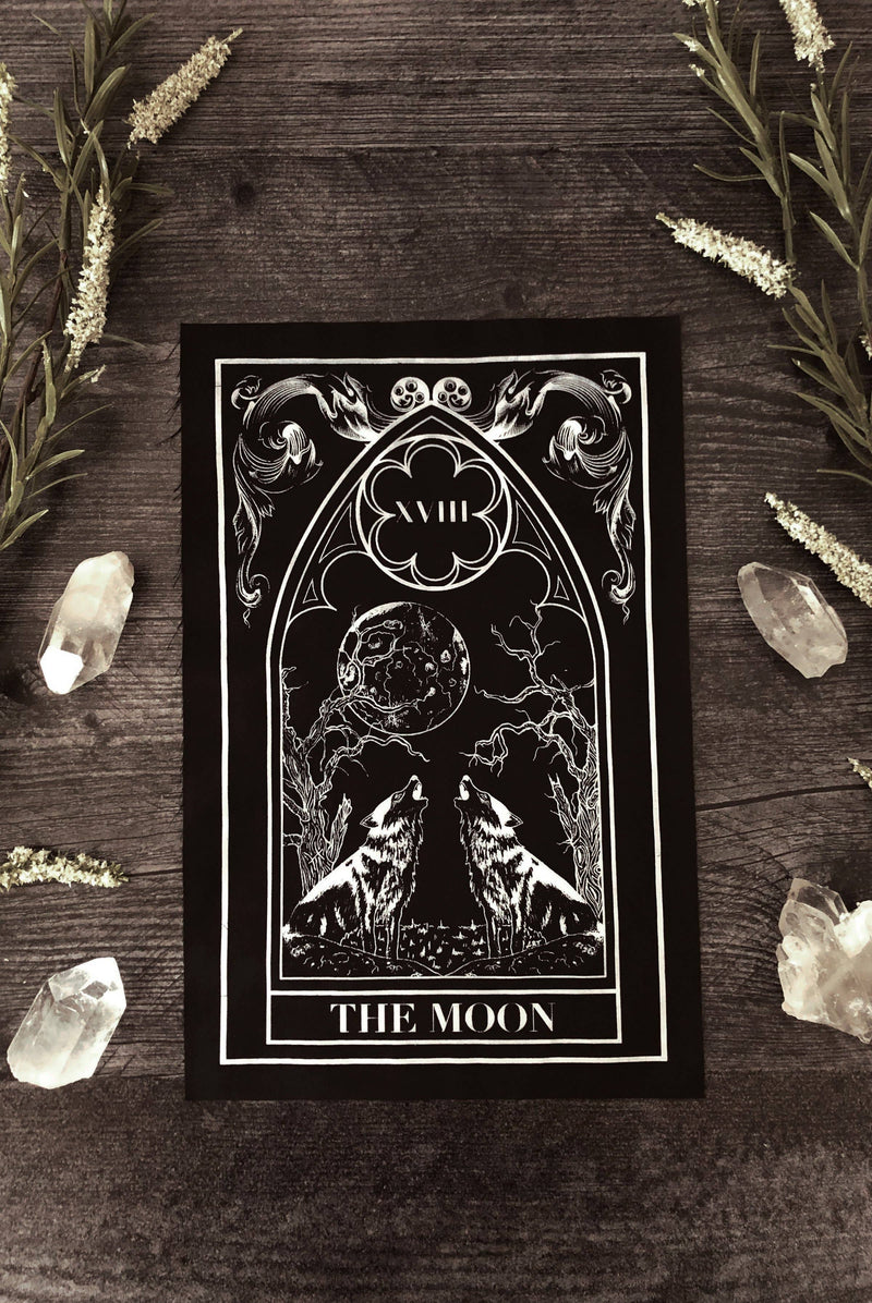 The Moon Tarot Card Back Patch Patches The Pretty Cult 